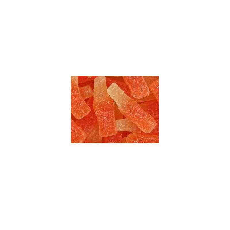 Bouteilles soda orange sucrées - 100g - sans gluten