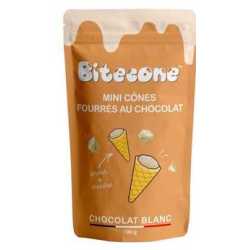 Bitecone mini cônes fourrés chocolat blanc