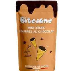 Bitecone mini cônes fourrés chocolat noir