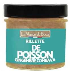 rillette de poisson, gingembre combava - 95g