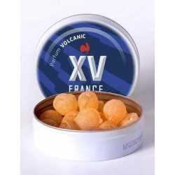 boite XV de France avec pastillesaux Huiles essentielles Pin et Eucalyptus