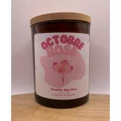 bougie pot octobre rose  -...