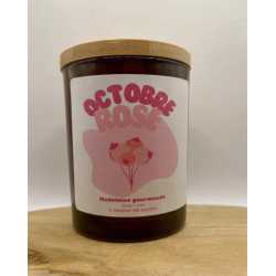 bougie pot senteur madeleine - octobre rose