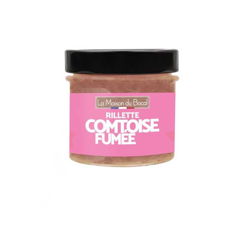 Rillette comtoise porc fumé - 95g -