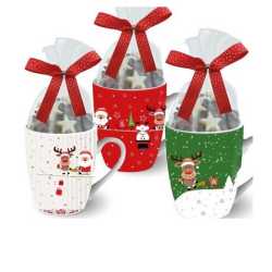 MUG NOËL ASSORTI GARNI CHOCOLATS - avec stylo Noel surprise