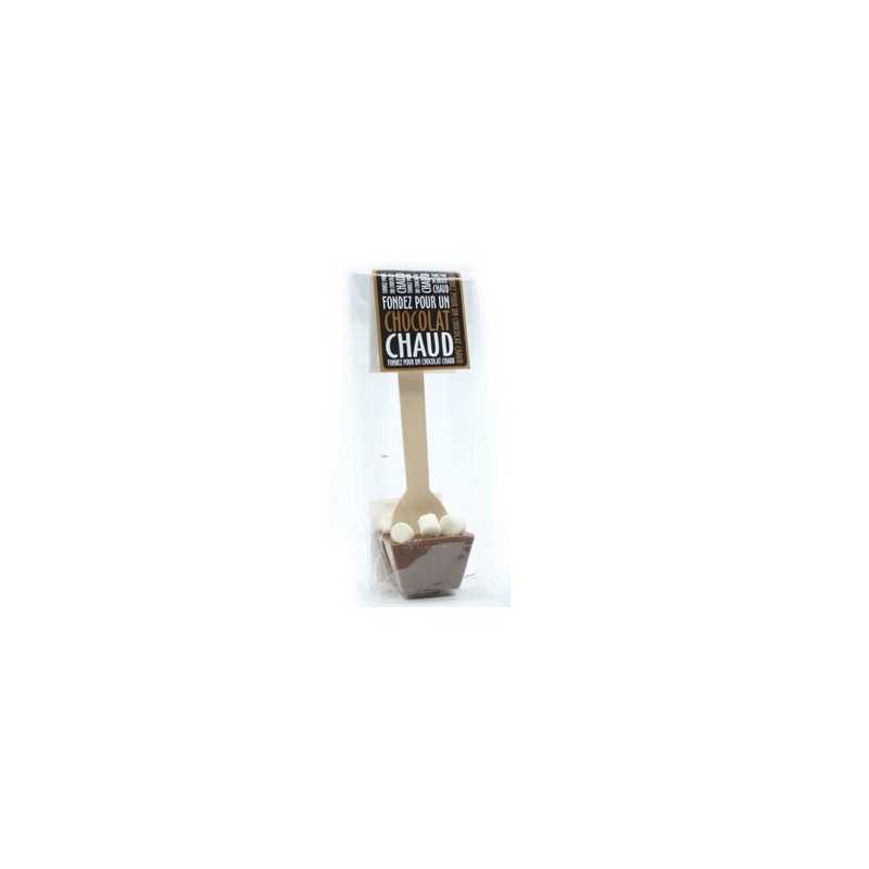 CUILLÈRE À CHOCOLAT CHAUD LAIT MINI GUIMAUVES - chocolat de 45g